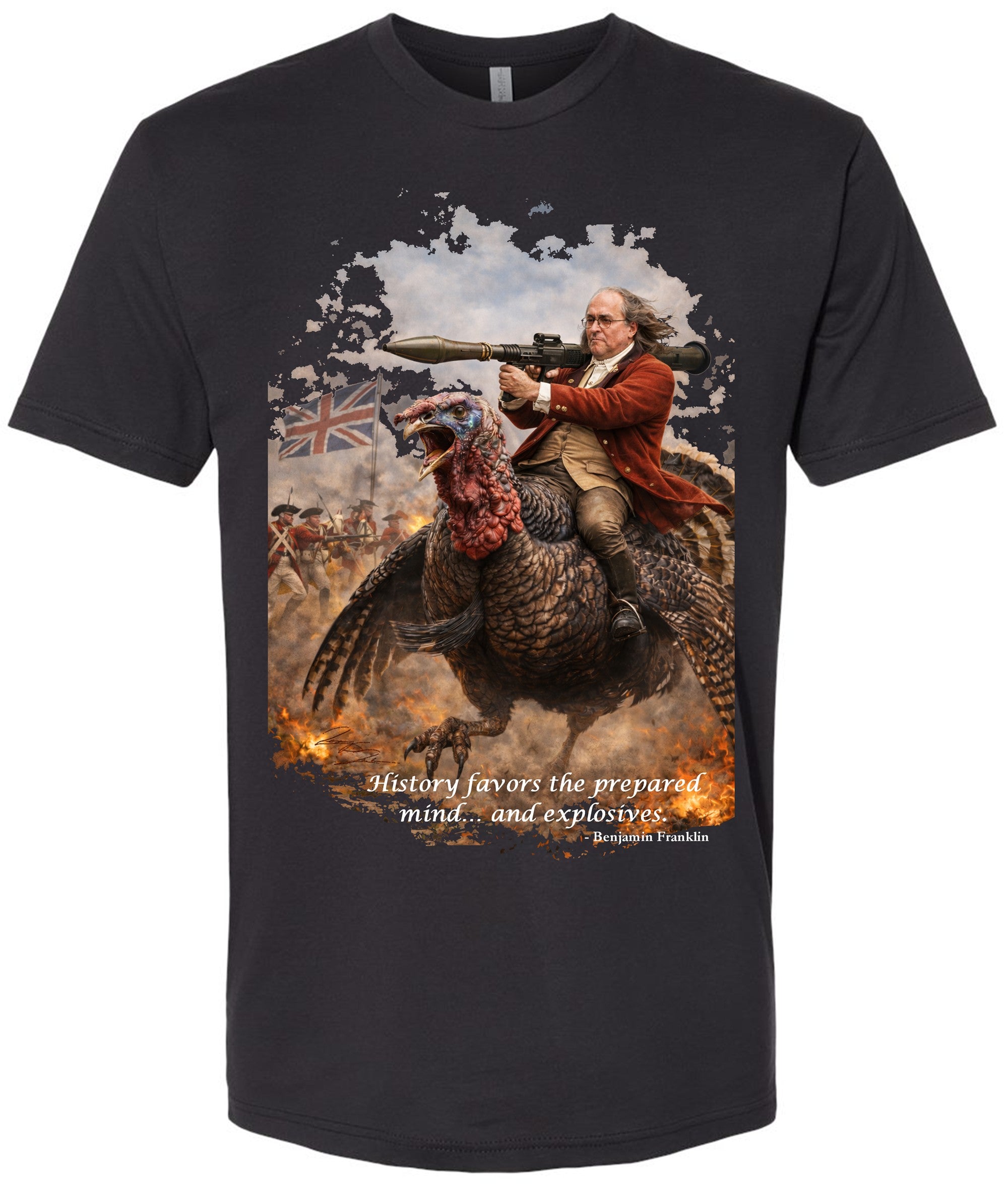 Ben Franklin - Dark Shirt